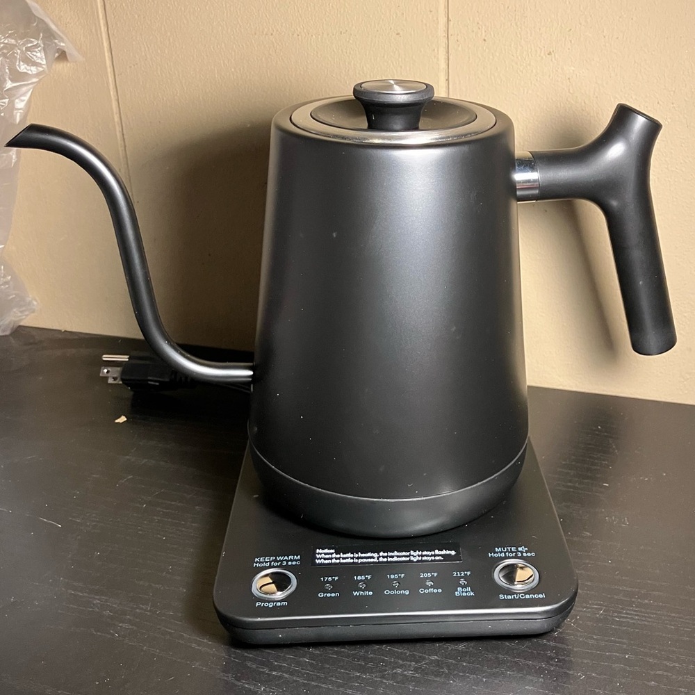 Gooseneck pour over coffee kettle